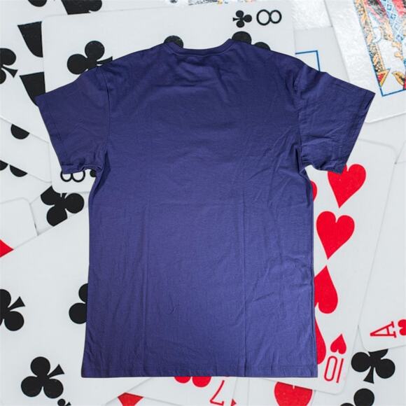 3/$20 Harley Quinn DC Comics NWT Men's L Purple Cotton Poly Blend S/S T-Shirt - Picture 2 of 5